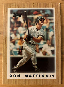 1987 Topps Major League Leaders Mini Don Mattingly Baseball Card #65 Yankees VG