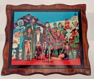 Placa montada en madera Batman Super Villanos/Joker/Gatwoman/Pingüino/Sr. Freeze - Imagen 1 de 2
