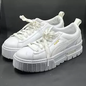 Scarpe casual Puma Mayze classiche platform donna bianche sneakers 38420901 - Foto 1 di 11