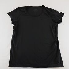 Patagonia Shirt Womens XL Black Base Layer Top Short Sleeve Crew Neck Athleisure