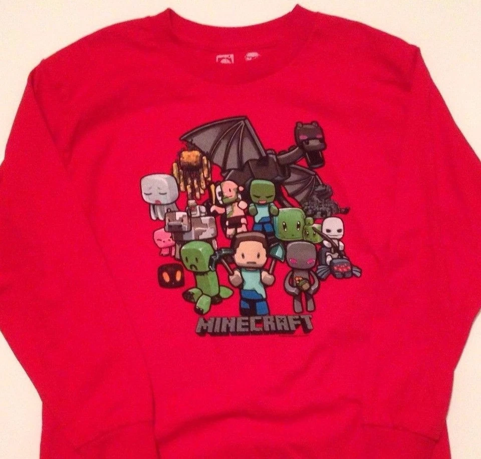 Camisa MINECRAFT Fiesta Dragón Niños XS-6/7 S-8 M-10/12 L14/16 XL-18/20 CREEPER  Foto 1 de 1