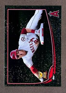 2013 Topps #27 Mike Trout Green Foil Sapphire RC Cup