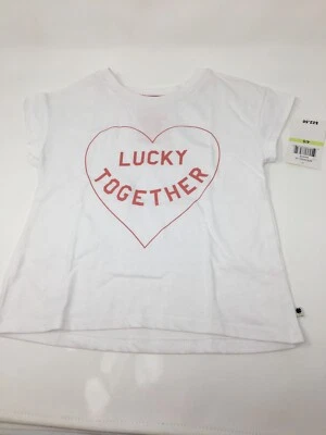 Lucky Brand Kids - Camiseta Gráfica Luna (Niños Pequeños) Camiseta Niña Blanca Talla 4/5 Foto 1 de 4