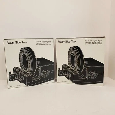 Lot of 2 Photoco Rotary Slide Tray GAF Sawyers Argus Hanimex Vivitar Sears - Image 1 of 4