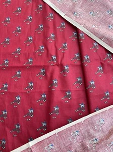 Vintage Joan Kessler Concord Equestrian Fabric Cotton 5 Yards x 44”w One Piece - Picture 1 of 7