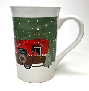 Tazza caffè Royal Norfolk Buon Natale Campeggio Scena Invernale Vacanze Camper - Foto 1 di 7