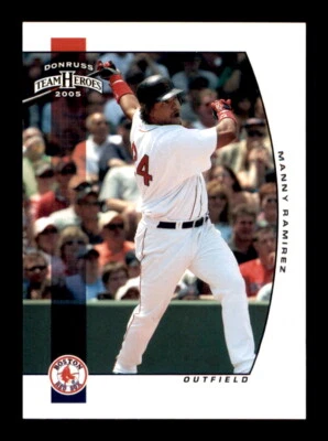 2005 Donruss Team Heroes #63 Manny Ramirez - Crease Free - Image 1 of 2