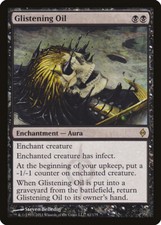 Glistening Oil New Phyrexia NM Black Rare MAGIC THE GATHERING CARD ABUGames