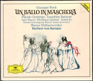 VERDI UN BALLO IN MASCHERA Placido Domingo Sumi Jo Leo Nucci Barstow KARAJAN 2CD - Picture 1 of 1