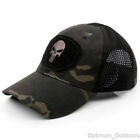Punisher Mesh Back Baseball Cap Operators Hat Airsoft Army Camouflage Skull UK