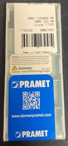PRAMET DORMER SNMG 120408E-NM / SNMG 432-NM (2 INSERTS) GRADE T7325 - Picture 1 of 2