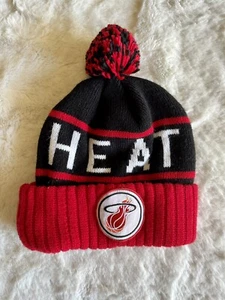 NBA Miami Heat Mitchell & Ness Winter Knit Beanie Hat - Picture 1 of 4