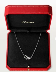 Cartier Love Necklace with Diamonds 18kt White Gold - Picture 1 of 7