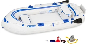 Sea Eagle SE9 Fisherman’s Dream Pkg Inflatable Motor Mount Boat - Free Shipping! - Picture 1 of 5