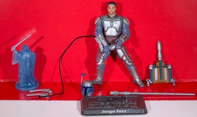 JANGO FETT 3.75 Inch 1:18 Scale + Accessories Star Wars Saga Collection Geonosis Foto 1 de 4