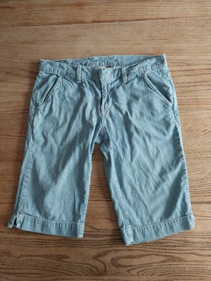 Vtg 90s LUCKY BRAND BY GENE MONTESANO Sandy Bermuda Trouser 6/28 (Waist 32) 13" - Image 1 of 4