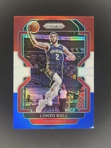 2021-22 Panini Prizm Lonzo Ball Red White Blue Prizm Chicago Bulls #69 - Foto 1 di 2