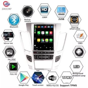 Android 11 Radio screen For Cadillac CTS CarPlay GPS NAVI WIFI Tesla Style NEW - Picture 1 of 7
