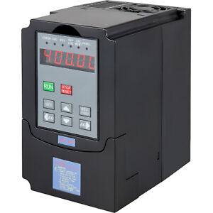 VEVOR 1.5KW Single Phase Variable Frequency Drive Inverter VSD VFD 2HP 7A 220VAC