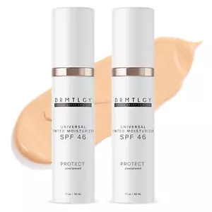 Tinted Moisturizer SPF 46, Universal Tint, 1.7 Oz, 2 Pack - Picture 1 of 12