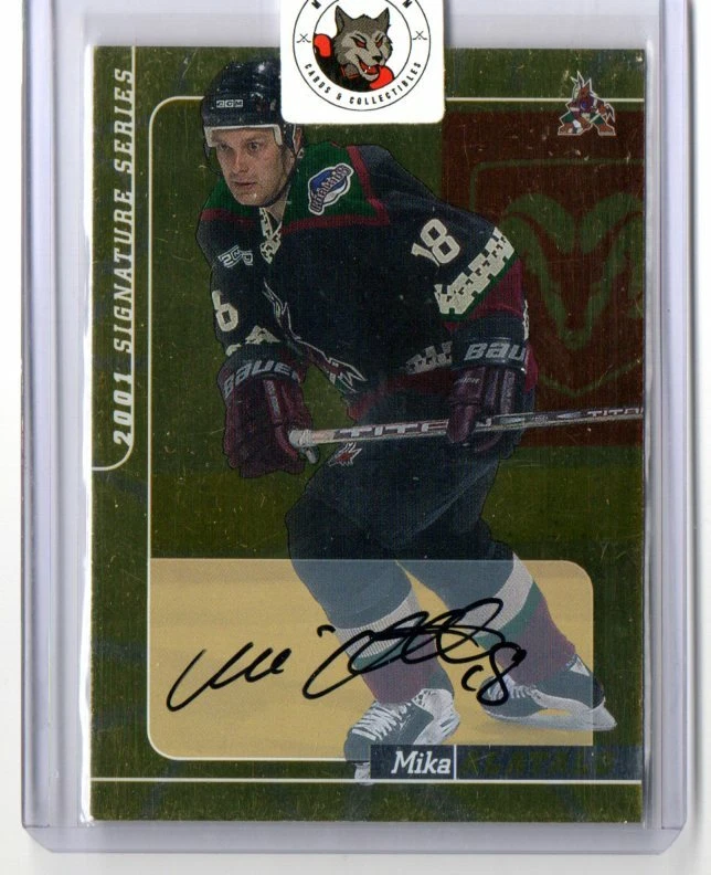 00/01 ITG Signature Series Gold Autograph #128 Mika Alatalo [Arizona Coyotes] - Image 1 of 1