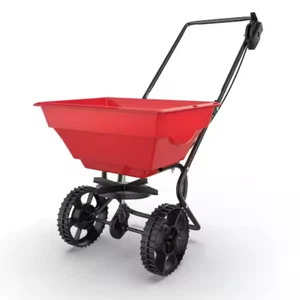 25 lbs. Capacity Walk-Behind Broadcast Fertilizer Spreader, Garden Seeder - Picture 1 of 9