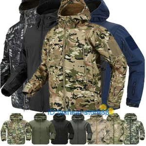 Softshell Waterpoof Winter Jacket Coats Hunting Shooting Outwear Jacket Tactical - Picture 1 of 31