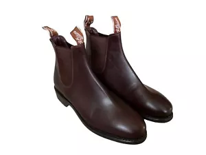 BRAND NEW - R.M. Williams Women’s Adelaide Rubber Sole Chestnut Boots- MSRP$495 - Picture 1 of 3