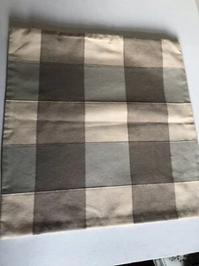 Vintage Cushion Cover Made With Checked Fabric From Dunelm - Picture 1 of 2