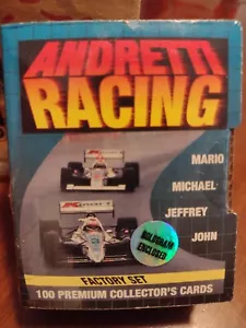 1992 Andretti Racing 100 Sammelkarten-Set Hologramm werkseitig versiegelt Cac Mario John - Bild 1 von 6