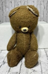 Vintage Jointed Teddy Bear Brown 7" Sitting Handmade