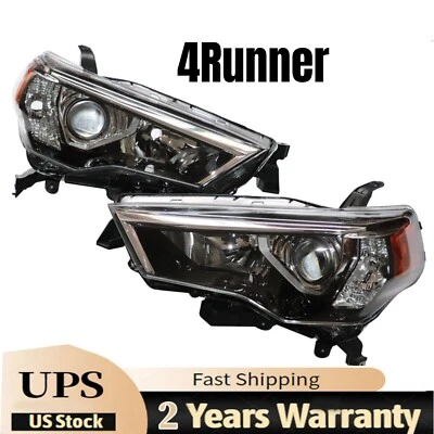 Right+Left Headlights For 2014-20 4Runner Headlamps Driver & Passenger Pair SET - Image 1 of 4