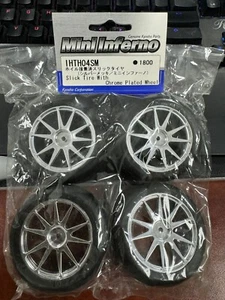 Vintage RC - Kyosho IHTH04SM Slick Tire With Chrome Plated Wheel: Mini-Inferno - Picture 1 of 1
