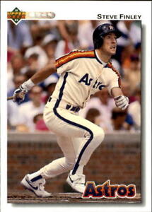 1992 Upper Deck Gold Hologram Houston Astros Baseball Card #368 Steve Finley