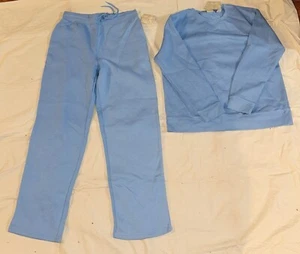 Covington Winter Fleece Womens Pants & Top Set Dusk Blue M Pant L Top NWT Sears - Picture 1 of 9