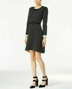 Maison Jules Jacquard Fit & Flare Dress~X-tra Large~XL~Black~Clearance Sale!!!! - Picture 1 of 1