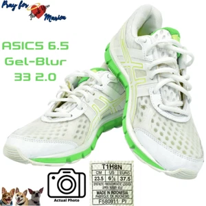ASICS 6.5 Gel-Blur33 2.0 White / Kiwi / Apple Green T1H8N 0189 2012 - Picture 1 of 12