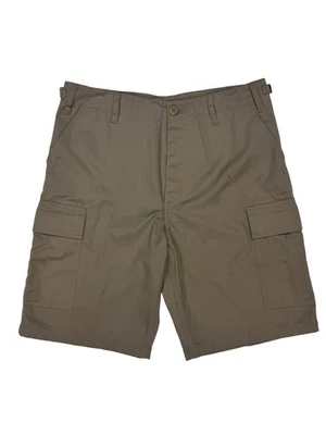 Pantalones Cortos de Carga BDU Caqui Para Hombre Botón-Volar 6 Bolsillos Talla Pequeña Nuevos Sin Etiquetas Foto 1 de 4