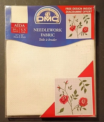 DMC Aida Needlework Fabric - 14 Ct - 14" X 18" - Image 1 of 2