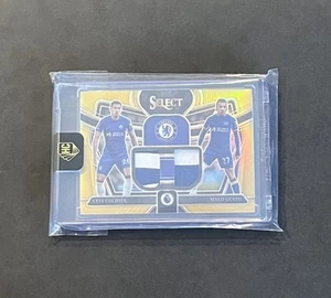 2023-24 Panini Select #DS-LM Levi Colwill Malo Gusto Dual Patch Gold Prizm /10 - Picture 1 of 3