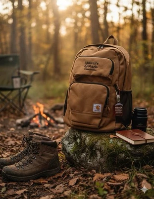 Carhartt x Makers Mark 27L Single-Compartment Backpack  Brown NWT - Image 1 of 4