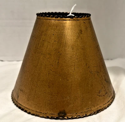 Juego de 4 pantallas vintage con clip - imitación cuero / estilo pergamino - marrón Foto 1 de 4