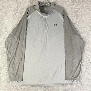 Maglione Under Armour Velocity 2.0 camicia uomo 5XL grigio sciolto 1/4 zip manica lunga - Foto 1 di 8