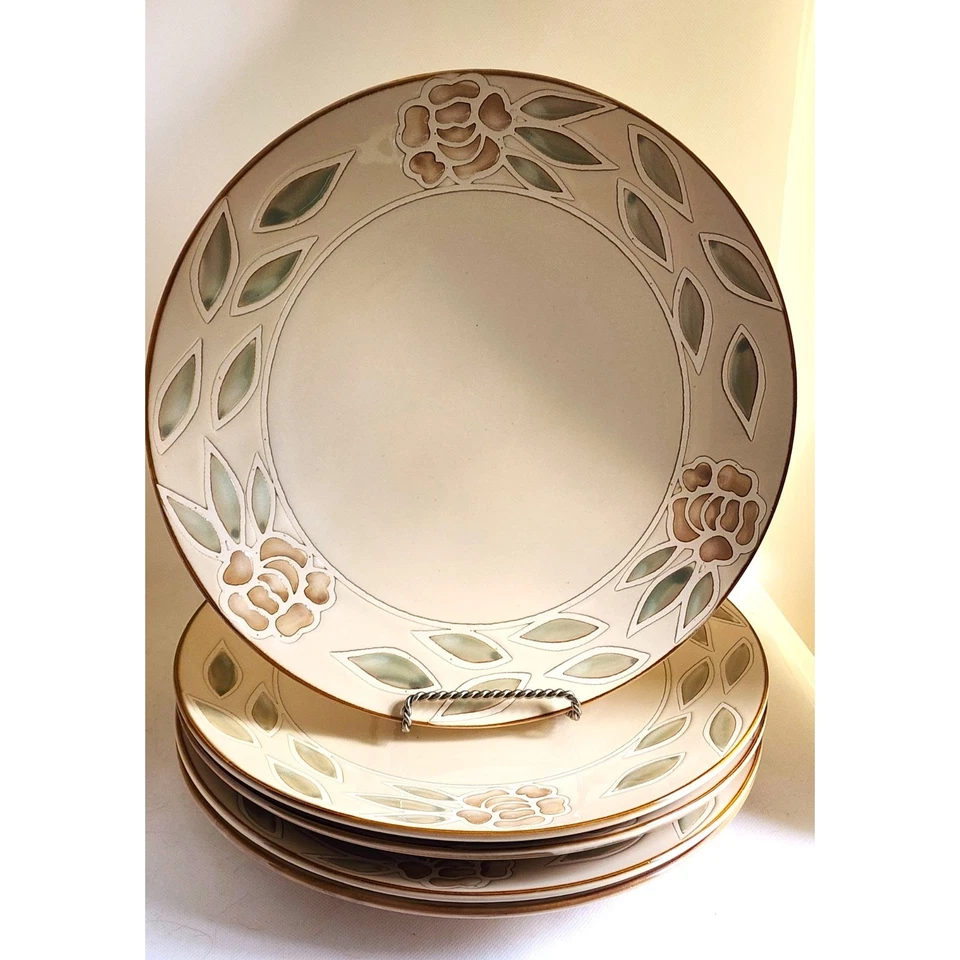 PLATOS DE CENA/MUELLE 1 IMPORTACIONES-"Abby"-Color crema-Diseño elevado-Colores mudos-Juego 5 Foto 1 de 4