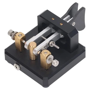 (Black)CW Key Good Workmanship Easy Tapping Automatic Morse Code Key Carbon - Zdjęcie 1 z 12
