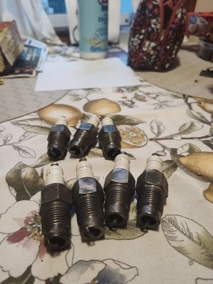 Champion A 25  Model T Ford Vintage Antique   7 Spark Plugs.  - Image 1 of 3