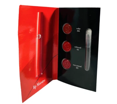 GIORGIO ARMANI Lip Maestro Intense Velvet Color 206-415-524 Sample Card - Image 1 of 3