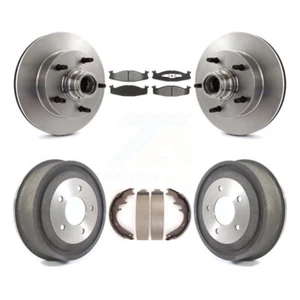 Front Rear Disc Brake Rotors Semi-Metallic Pad Drum Kit For Ford E-150 Econoline - Picture 1 of 8