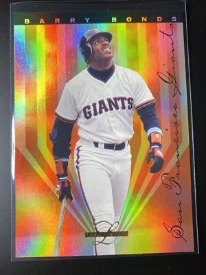 1995 Leaf Limited GOLD PRISM FOIL #4 Barry Bonds Baseball Card! SF Giants - Image 1 of 2