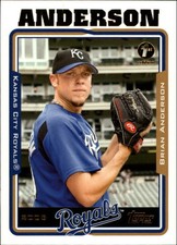 2005 Topps 1st Edition Kansas City Royals Baseball Card #382 Brian Anderson